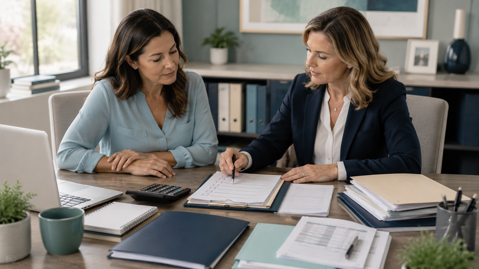 Tax professional reviewing Reasonable Cause Penalty Abatement documents